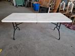 Inklapbare tafel tuintafel 76x180cm, Ophalen, Gebruikt, Rechthoekig, Kunststof