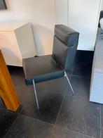 2 Design on Stock Masq stoelen – Chroom met zwart dik leder, Huis en Inrichting, Stoelen, Ophalen, Twee, Zwart, Leer