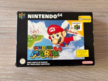 Super Mario 64 in doos voor de Nintendo 64. beschikbaar voor biedingen