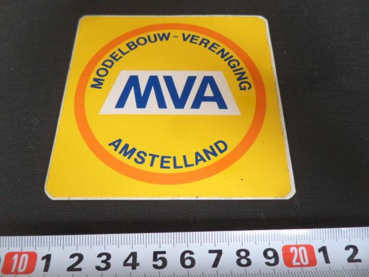 sticker Amstelland Modelbouw Vereniging MVA, Verzamelen, Stickers, Zo goed als nieuw, Bedrijf of Vereniging, Ophalen