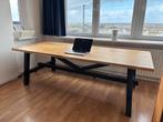 IKEA Skogsta eettafel (massief hout, gebruikt als bureau), Ophalen, Gebruikt, 200 cm of meer, 50 tot 100 cm