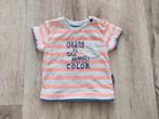 Mooi grijs oranje gestreept shirtje van Noppies, maat 56., Kinderen en Baby's, Babykleding | Maat 56, Shirtje of Longsleeve, Noppies