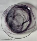 Art deco glazen schaal met rooksluiers-Vintage, Antiek en Kunst, Antiek | Glas en Kristal, Ophalen of Verzenden