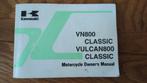 Kawasaki VN800 Classic Handleiding, Motoren, Ophalen of Verzenden