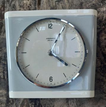 junghans vintage wandklok keramieke west germany jaren 60 beschikbaar voor biedingen