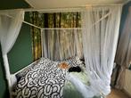 Hemelbed Vitarna, bed incl matras 140x200, Huis en Inrichting, Ophalen, Wit, Tweepersoons, 140 cm