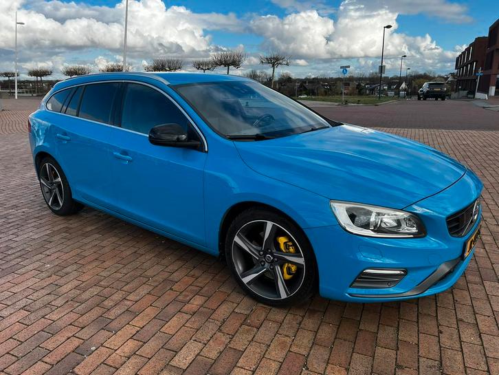 Volvo V60 T6 306pk Start/stop Geartronic 2014 (MY2015) Blauw, Auto's, Volvo, Particulier, V60, ABS, Achteruitrijcamera, Adaptieve lichten