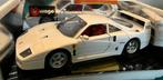 Ferrari F40 WIT ZELDZAAM, Ophalen of Verzenden, Zo goed als nieuw, Bburago