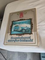 Rolls Royce spiegel met goude lijst, Antiek en Kunst, Ophalen of Verzenden, Minder dan 100 cm
