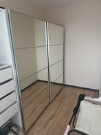 PAX Spiegel schuifdeuren kast 2x 1m, Spiegel met zilvere randen, Gebruikt, 200 cm of meer, 50 tot 100 cm
