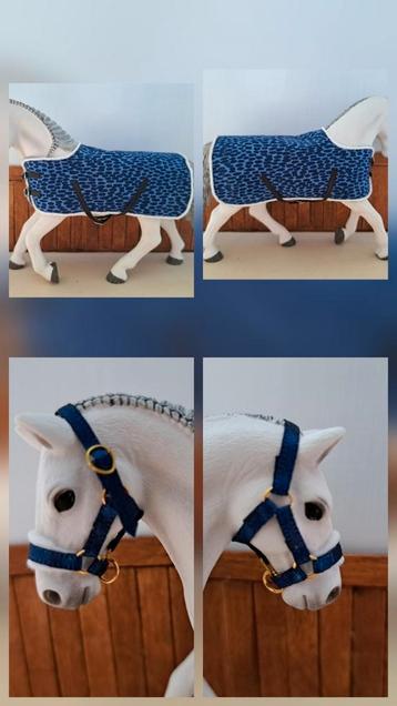 Schleich halster en deken donkerblauw beschikbaar voor biedingen