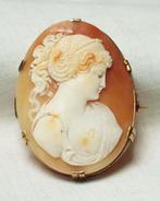CAMEO vintage juweel., Ophalen of Verzenden, Goud, Broche