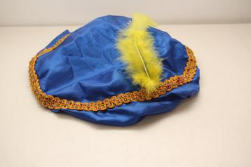 Pieten muts/ baret blauw met goudband. Nieuw.  beschikbaar voor biedingen