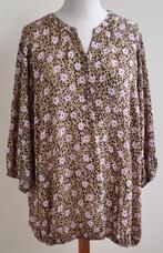 Zhenzi beige blouse met print mt. 50/52 (L), Zhenzi, Ophalen of Verzenden, Zo goed als nieuw, Blouse of Tuniek