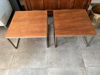 2 mooie Salon Tafeltjes, Ophalen, Overige materialen, 50 tot 100 cm, Vierkant