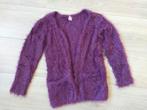 Zgan! Heerlijk zacht aubergine vest van Dopodopo. Mt 110/116, Kinderen en Baby's, Meisje, Trui of Vest, Ophalen of Verzenden, Zo goed als nieuw