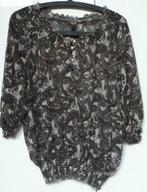 Only blouse met patroon in maat M 38, Ophalen of Verzenden, Zo goed als nieuw, Maat 38/40 (M), Groen