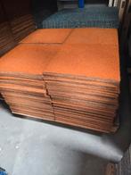 Partij Grastapijttegels 50x50cm - €0,85 p/st, Bruin, 75 m² of meer, Ophalen of Verzenden, Zo goed als nieuw