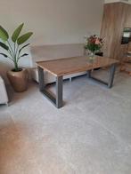 Industriële eettafel van massief hout – als nieuw!, Huis en Inrichting, Tafels | Eettafels, Ophalen, 50 tot 100 cm, Zo goed als nieuw