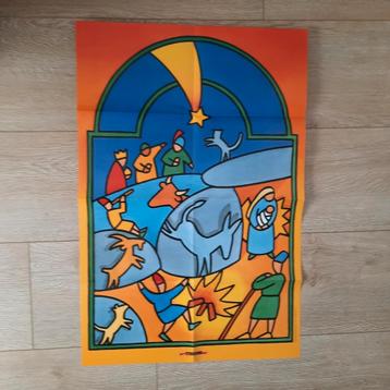 Prachtige poster van Zonneland Kerstmis 1990 Kerst beschikbaar voor biedingen