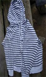 Wit met zwarte strepen vest, in vest staat maat s, Ophalen of Verzenden, Zo goed als nieuw, Maat 36 (S), Wit