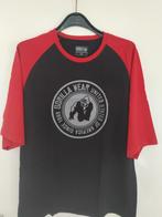 sport shirt heren gorilla wear 2XL zwart met rood, Kleding | Heren, Nieuw, Algemeen, Ophalen of Verzenden, Gorilla wear