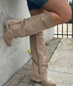 Laarzen suède slouch taupe, Kleding | Dames, Schoenen, Hoge laarzen, Ideal shoes, Beige, Nieuw