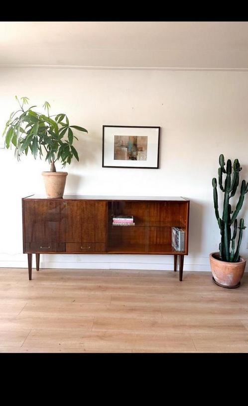 Vintage barkast met spiegel, Huis en Inrichting, Kasten | Dressoirs, Zo goed als nieuw, 25 tot 50 cm, Ophalen