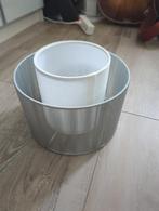 Gezocht Ikea SYMFONISK Lampenkap Wit/Grijs, Rond, Ophalen of Verzenden, Zo goed als nieuw, Minder dan 25 cm