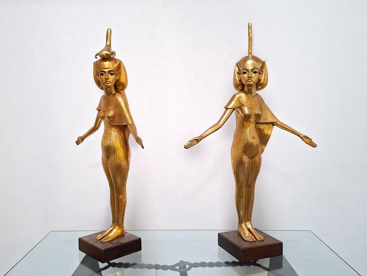 Egyptisch beeld Tutelaire Godin Isis Sculpture Goddes Serket, Antiek en Kunst, Kunst | Beelden en Houtsnijwerken, Ophalen of Verzenden