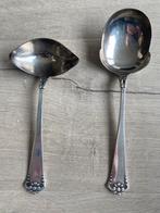 Verzilverde Opschep- en Juslepel set., Ophalen of Verzenden