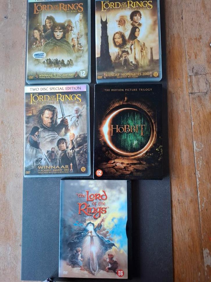 Lord of the Rings & Hobbit DVD Boxset, Cd's en Dvd's, Dvd's | Science Fiction en Fantasy, Gebruikt, Fantasy, Boxset, Vanaf 12 jaar