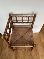 Antieke/Klassieke/Vintage Bobbin Hoekstoel, Gebruikt, Bruin, Ophalen of Verzenden, Eén