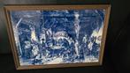 Delfts Blauw Jan Steen/ten Kate Tegeltableau, Antiek en Kunst, Ophalen of Verzenden