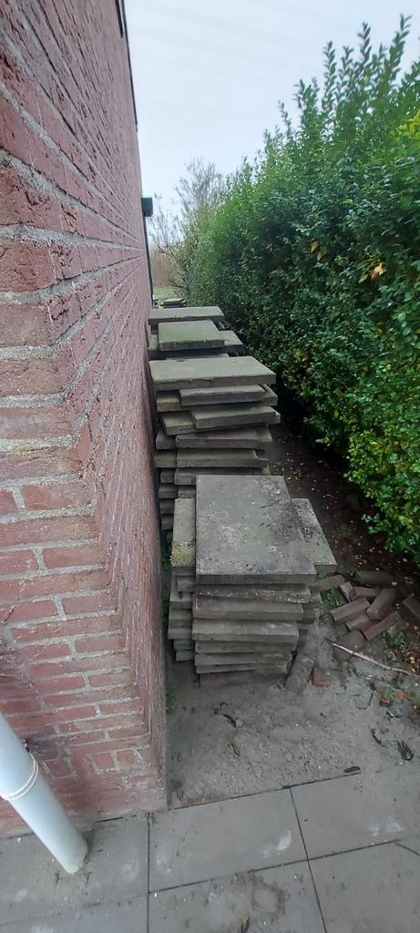 Betontegels grijs 60x40 cm ophalen, Tuin en Terras, Tegels en Klinkers, Gebruikt, Terrastegels, Beton, 10 m² of meer, Ophalen
