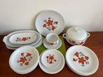 Arzberg Schumann Servies Oranje Bloemen 70s, Antiek en Kunst, Antiek | Servies compleet, Ophalen of Verzenden