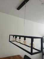 Hanglamp zwart staal 5-lichts, Ophalen, Gebruikt, Metaal, Minder dan 50 cm