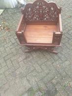 Prachtig thaise houtgesneden stoel, Antiek en Kunst, Ophalen of Verzenden