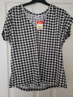 Nieuw zwart wit shirt maat m, Kleding | Dames, Ophalen of Verzenden, Nieuw, Wit, Korte mouw