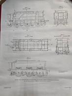 tekening tender NS trein, A1 formaat, Verzamelen, Ophalen of Verzenden, Gebruikt, Trein