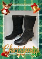 Zwarte leren laarzen Neosens ruime maat 37  ., Kleding | Dames, Schoenen, Verzenden, Zwart, Zo goed als nieuw, Hoge laarzen