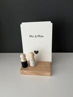 Houten poppetjes bruidspaar, Ophalen of Verzenden, Nieuw