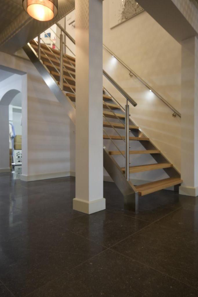 RVS trapleuning op maat, Doe-het-zelf en Verbouw, Ladders en Trappen, Nieuw, Trap, Minder dan 2 meter, Ophalen