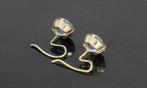 Blauwe Topaas 14k gouden klassieke dames oorbellen stekers, Voordeelsieraden, Blauw, Ophalen of Verzenden, Zo goed als nieuw
