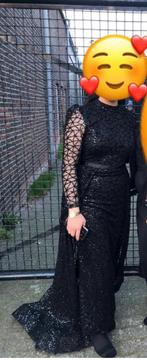 Elegante zwarte galajurk, Kleding | Dames, Jurken, Maat 38/40 (M), Zwart, Ophalen of Verzenden, Zo goed als nieuw
