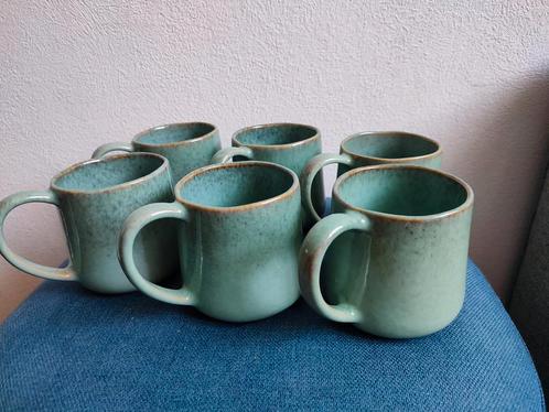 Sissy Boy Set 6 stuks groen porseleinen mok mokken beker NEW, Huis en Inrichting, Keuken | Servies, Nieuw, Kop(pen) en/of Schotel(s)