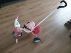 Smoby Driewieler met Duwstang - Roze, Ophalen of Verzenden, Zo goed als nieuw, Duwvoertuig