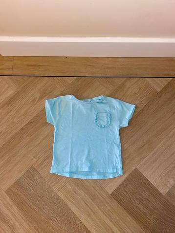Z.g.a.n. Turquoise shirt / top van Zara, maat 80 beschikbaar voor biedingen