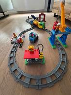 LEGO Duplo 5609 – Legoville Deluxe Treinset + Uitbreiding, Ophalen of Verzenden, Zo goed als nieuw, Complete set, Duplo