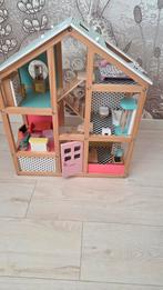 Hema Poppenhuis met Spulletjes en Poppetjes (Goki en Habe), Kinderen en Baby's, Speelgoed | Poppenhuizen, Ophalen, Gebruikt, Poppenhuis